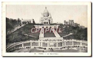 Old Postcard Paris Montmartre's Sacre Coeur