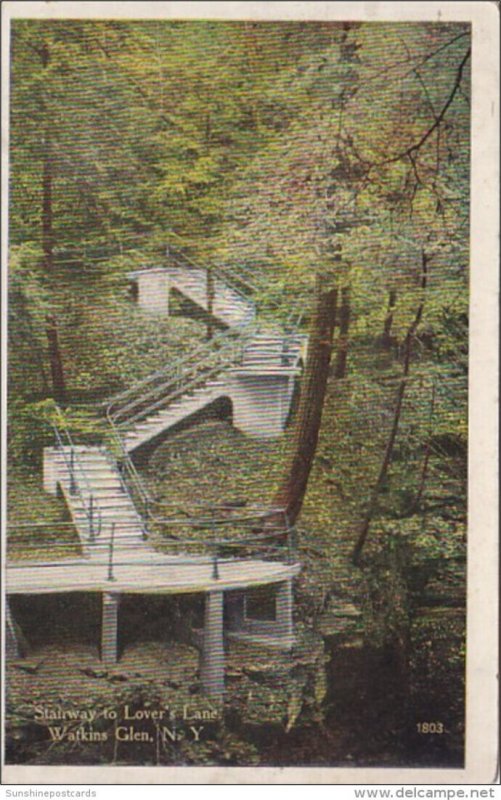 New York Watkins Glen Stairway To Lover's Lane