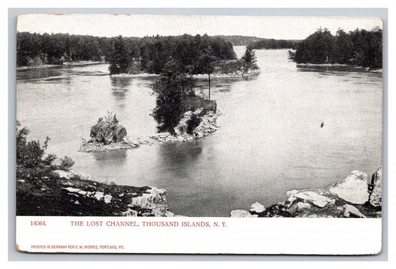 Vintage 1900s Postcard The Lost Channel, Thousand Islands, New York