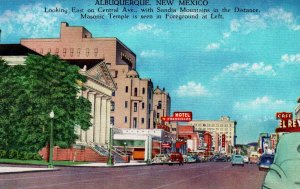 Albuquerque, New Mexico - Downtown on Central Avenue - in the 1940s