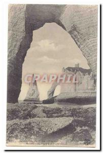 Etretat Old Postcard Manneporte needle and door Daval