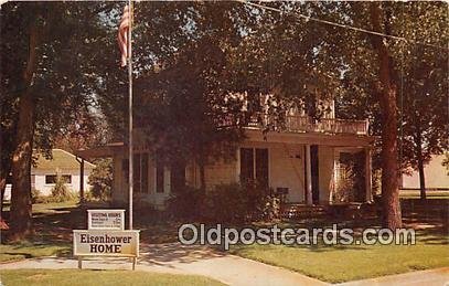 Ike Eisenhower, Boyhood Home Abilene, KS, USA Unused 