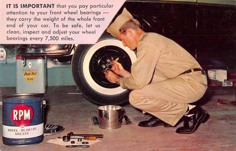 RPM Wheel Bearing Grease Automotive Car Advertising Vintage Postcard AA50239