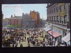 Staffordshire Stoke HANLEY Market Square MARKET DAY c1916 Postcard by W. Shaw
