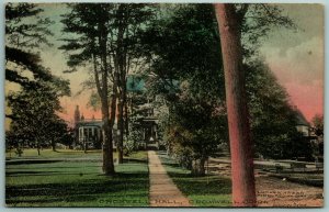 Cromwell Hall Cromwell Connecticut CT 1922 Hand-Colored DB Postcard J6