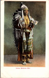 Postcard Indian Medicine Man