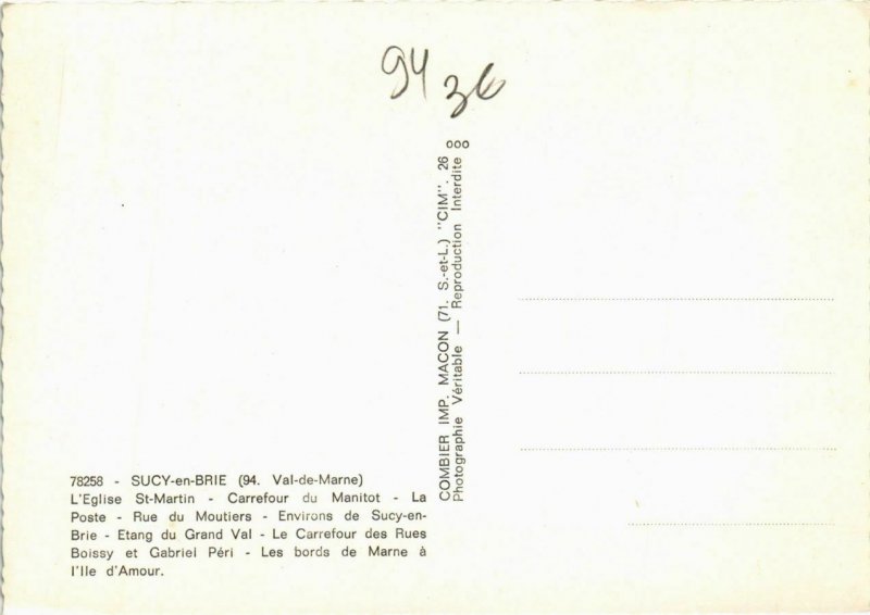 CPA SUCY-en-BRIE (869800)