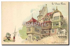 Old Postcard Old Paris Au Bon Marche Entree Auberge des Nations