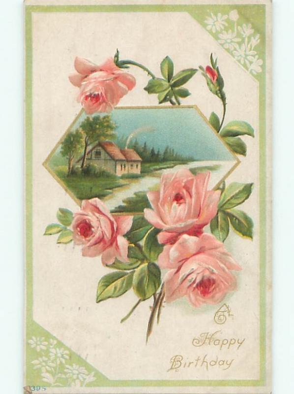 Divided-Back BEAUTIFUL FLOWERS SCENE Great Postcard AA3649