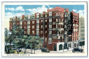 c1920 Hotel Aragon Exterior Building Atlanta Georgia GA Vintage Antique Postcard