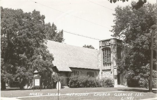 North Shore Methodist Church Glencoe Illinois 1930 - 1950 Real Photograph