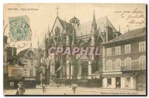 CARTE Postal Troyes Old Church St Urbain