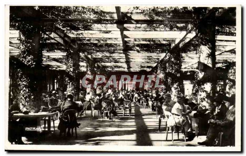 Vichy Old Postcard Under the pergolas