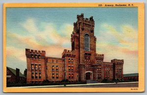 Rochester NY-New York, 1948 Armory Building  Historical, Vintage Postcard