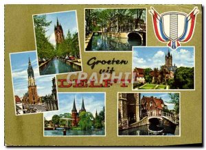 Modern Postcards Groeten uit Delft