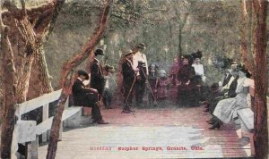 Photographers Posing People Sulphur Springs Granite Oklahoma 1910 postcard