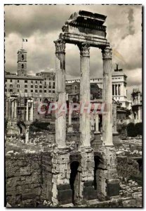 Postcard Modern Roma Foro Romano del Tempio dei Caloraie Castori Campidoglip