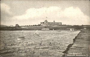 Rockland Maine Breakwater Sailboats Samoset Resort c1900-20s Vintage Postcard