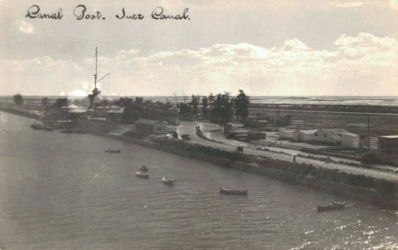 Egypt Canal Post Suez Canal RPPC 03.02