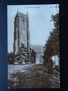 Devon SOUTH MOLTON St Mary Magdalene Church c1907 RP Postcard by Valentine