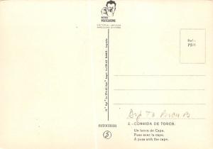 Corrida de Toros, A Pass with the cape Tarjeta Postal Bullfighting Unused