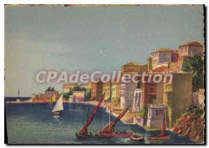 Modern Postcard Villefranche sur mer Port