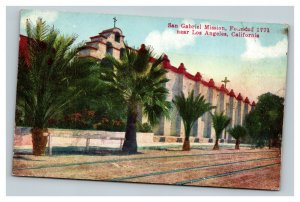 Vintage Early 1900's Postcard San Gabriel Mission Los Angeles California