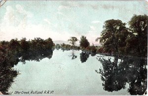 Postcard PANORAMIC SCENE Rutland Vermont VT AJ3695