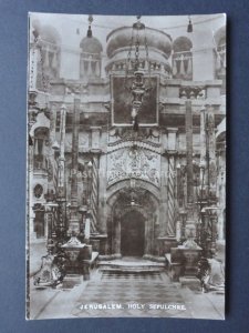 Isreal: Palestine JERUSALEM Holy Sepulchre - Old Real Photograph Postcard