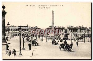 Paris Postcard Old Place Concorde