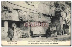 Postcard Old Army War Paris The Famous Carrieres or were entrenched Germans