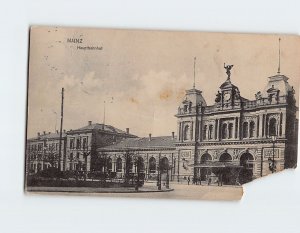 Postcard Hauptbahnhof Mainz Germany