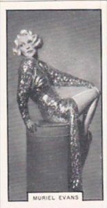 B A T Cigarette Card Modern Beauties No 10 Muriel Evans