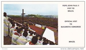 Pope Johm Paul II , Official Visit to Eucaristic Congress , Brazil #2