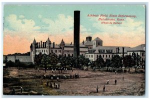 1910 Athletic Field State Reformatory Scene Hutchinson Kansas KS Posted Postcard