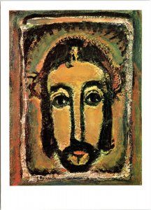 The Holy Face, Jesus, Georges Rouault oil Vatican Collection POSTCARD