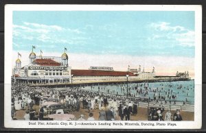 New Jersey, Atlantic City - Steel Pier - Bands Minstrels Dancing - [NJ-104]