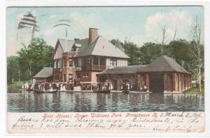 Boat House Roger Williams Park Providence Rhode Island 1905 postcard