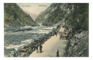 Norway - Hardanger. Tourists Near Laate Falls