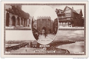 RP; 4-Views of SOUTHAMPTON, Hampshire, England, United KIngdom, 1950s