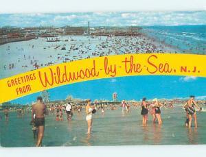 Unused Pre-1980 TWO VIEWS ON CARD Wildwood New Jersey NJ ho7376