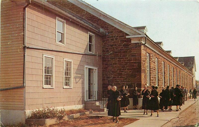The Church Amana Iowa Roman Cathoic Sisters Nuns Postcard