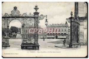 Postcard Old Place Stanisles Nancy and Jean Lamour