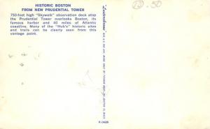 Boston, Massachusetts - Historic Boston from the Prudential Tower