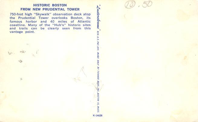 Boston, Massachusetts - Historic Boston from the Prudential Tower