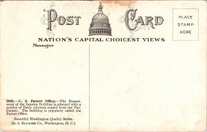 US Patent Office Washington DC WB Postcard VTG UNP Vintage Unused  