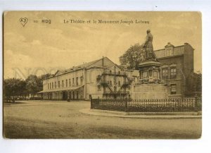 235330 BELGIUM HUY theatre monument Joseph Lebeau Old postcard