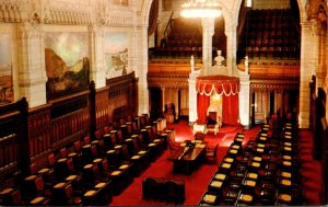 Canada Ottawa Canadian House Of Parliament Senate Chamber Speakers Chair and ...