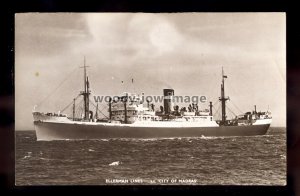 ca0243 - Ellerman Cargo Ship - City of Madras , built 1945 - postcard