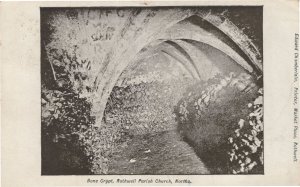 Rothwell Church Bone Crypt Northants Postcard